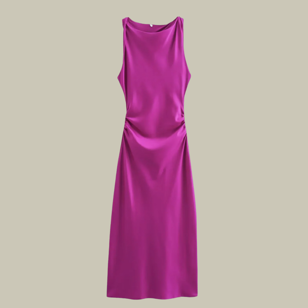 Heidi-Mode | Damen Satin Lange Kleider