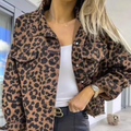Heidi-Mode | Leopardenmuster Denim Mantel
