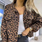 Heidi-Mode | Leopardenmuster Denim Mantel