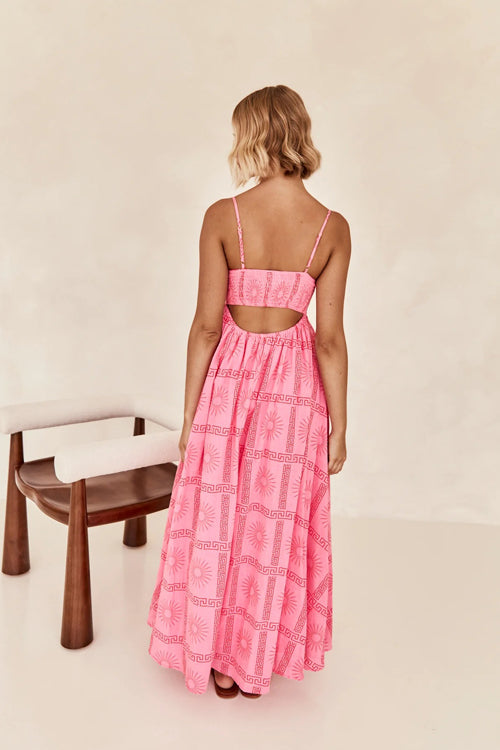 Heidi-Mode | Living Is Easy Ärmelloses Gedrucktes Maxikleid