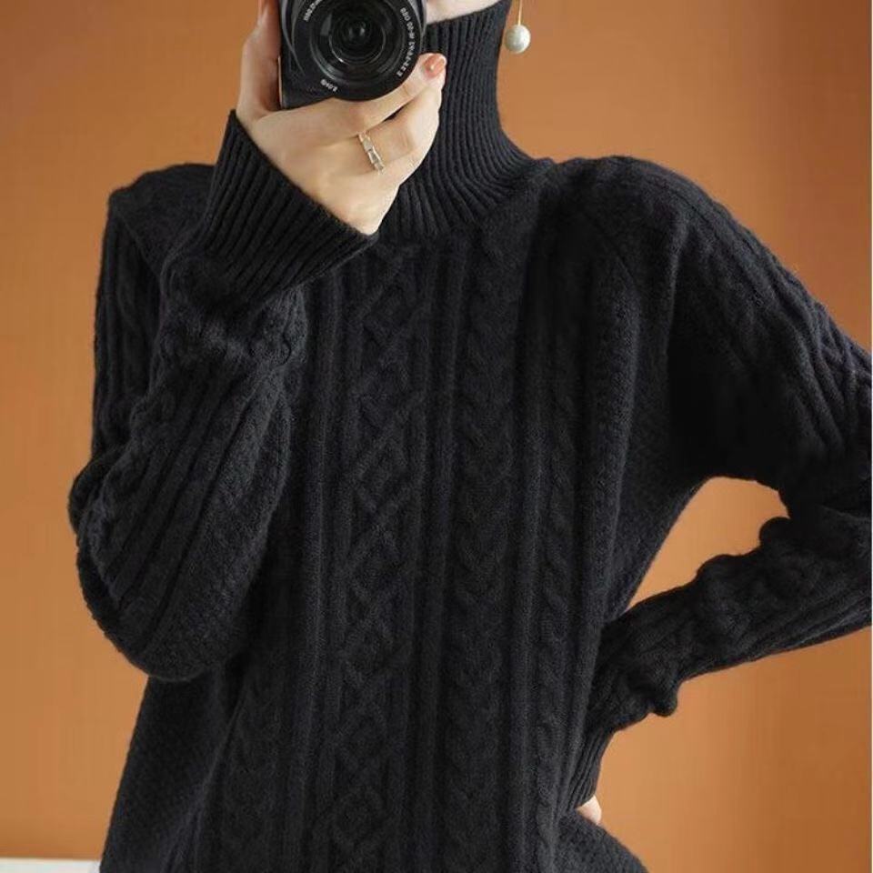 Heidi-Mode | Gestrickter Rollkragenpullover aus Kaschmir