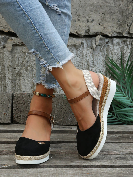 Heidi-Mode | Orthopädische Trendy Braune Espadrilles