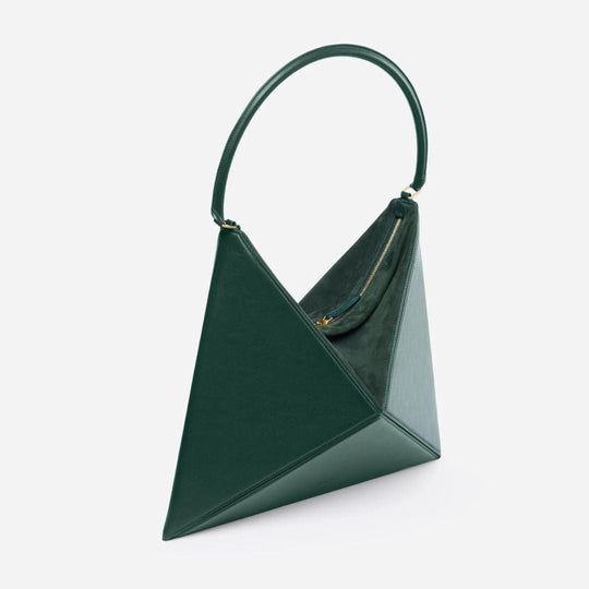 Heidi-Mode Hobo Mutige Geometrische Schultertasche mit rundem Griff