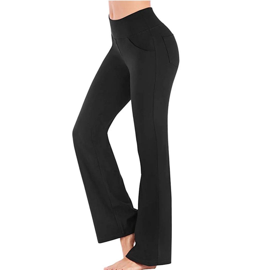 Heidi-Mode | Lässige Schlaghose mit Hohem Bund und Handytasche für Damen Perfekt für Alle Jahreszeiten