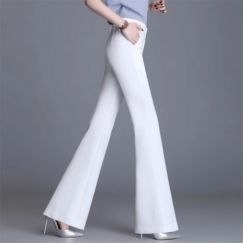 Heidi-Mode | Elegante Enganliegende Hohe Taille Flared Hosen