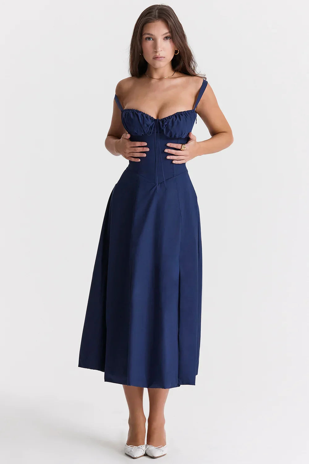Heidi-Mode | Sonnenlicht Bustier Carmen Druck