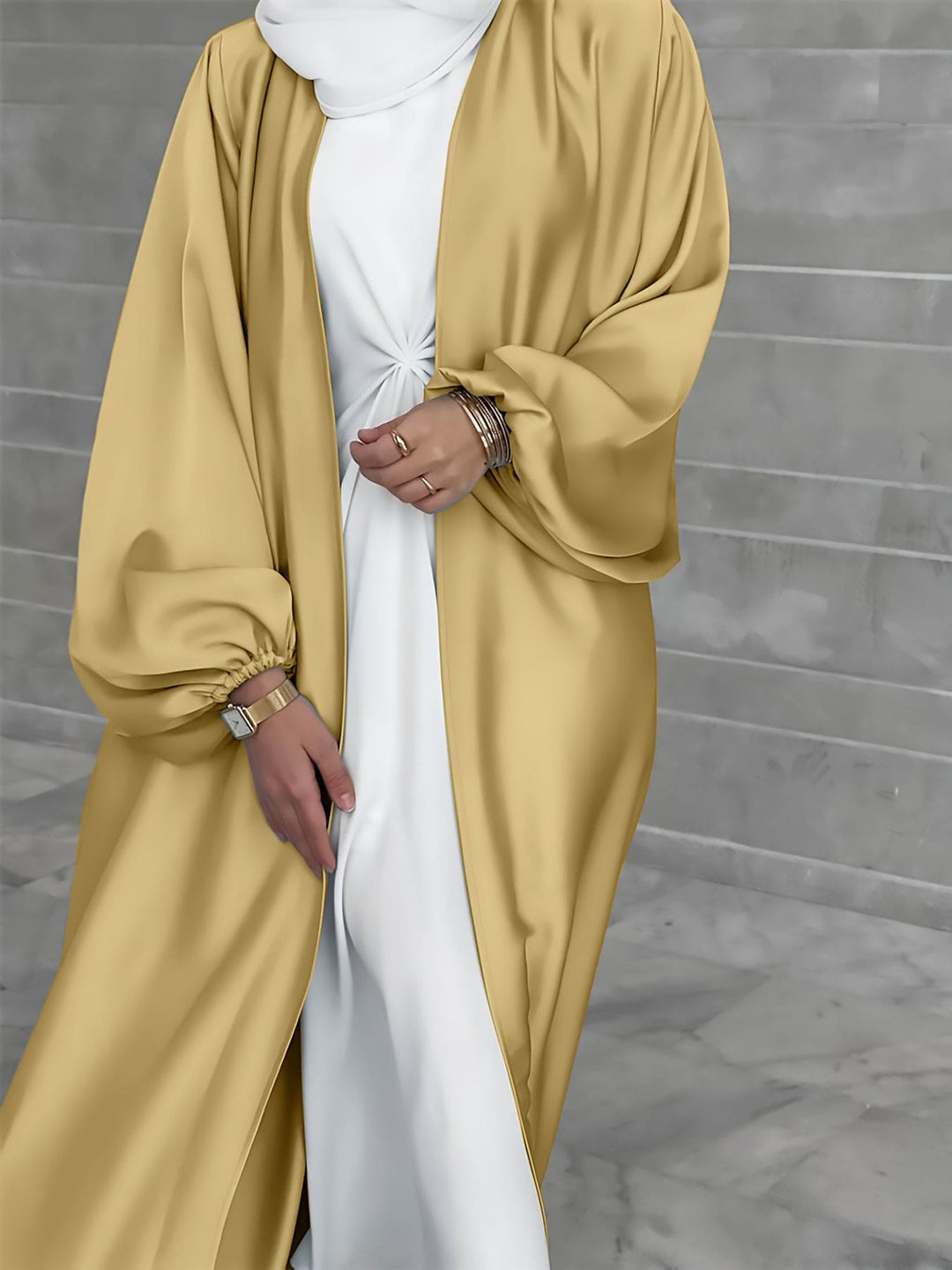 Heidi-Mode | Elegantes Abaya Kleid mit Gürtel