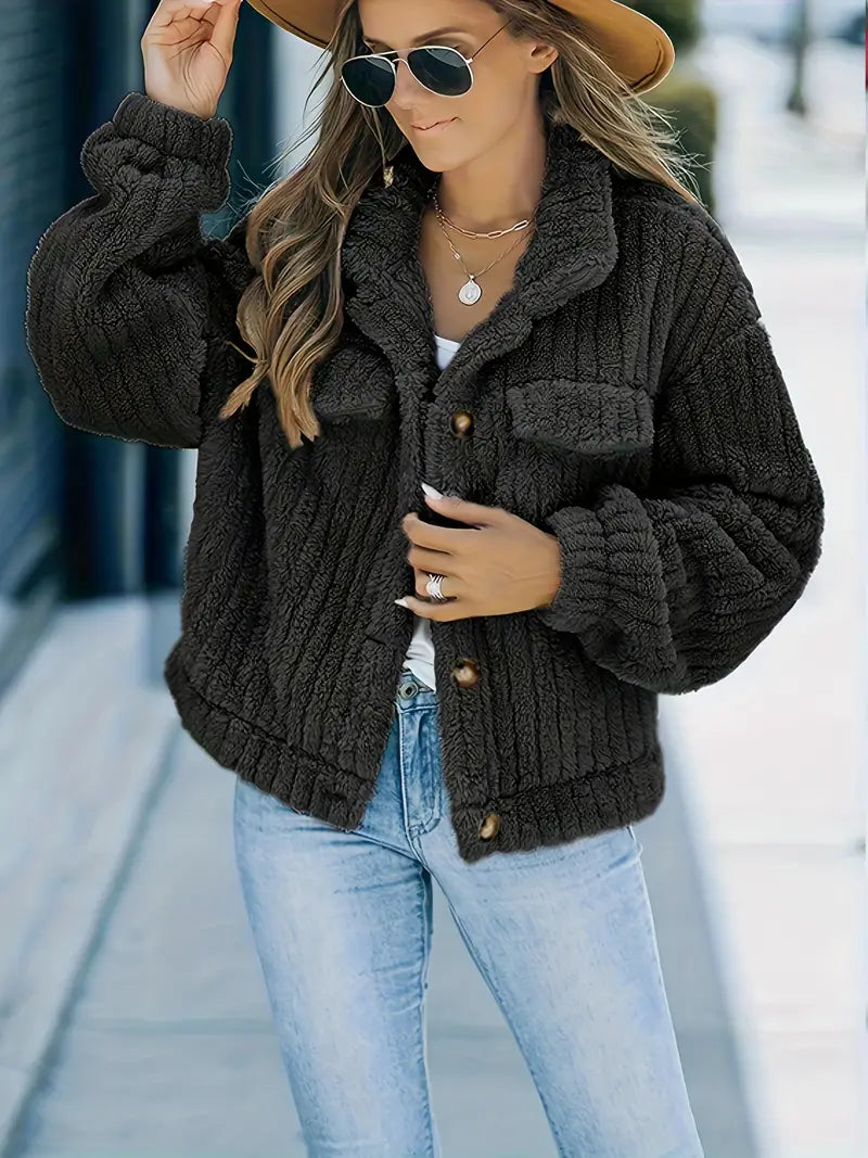 Heidi-Mode | Jacke Trucker Aus Fester Kunstpelz
