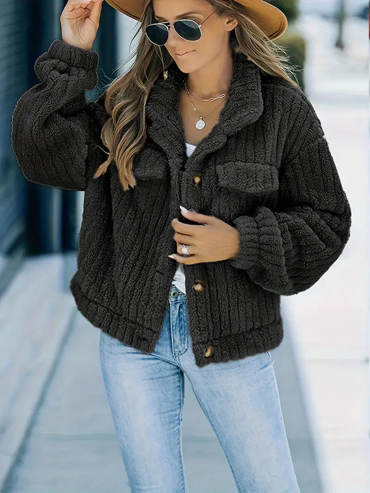 Heidi-Mode | Jacke Trucker Aus Fester Kunstpelz