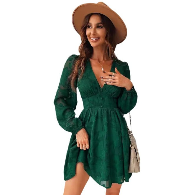 Heidi-Mode | Delicate Satin Kleid mit Kurzen Ärmeln