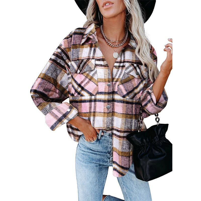 Heidi-Mode | Damen Karo Jacke aus Wolle