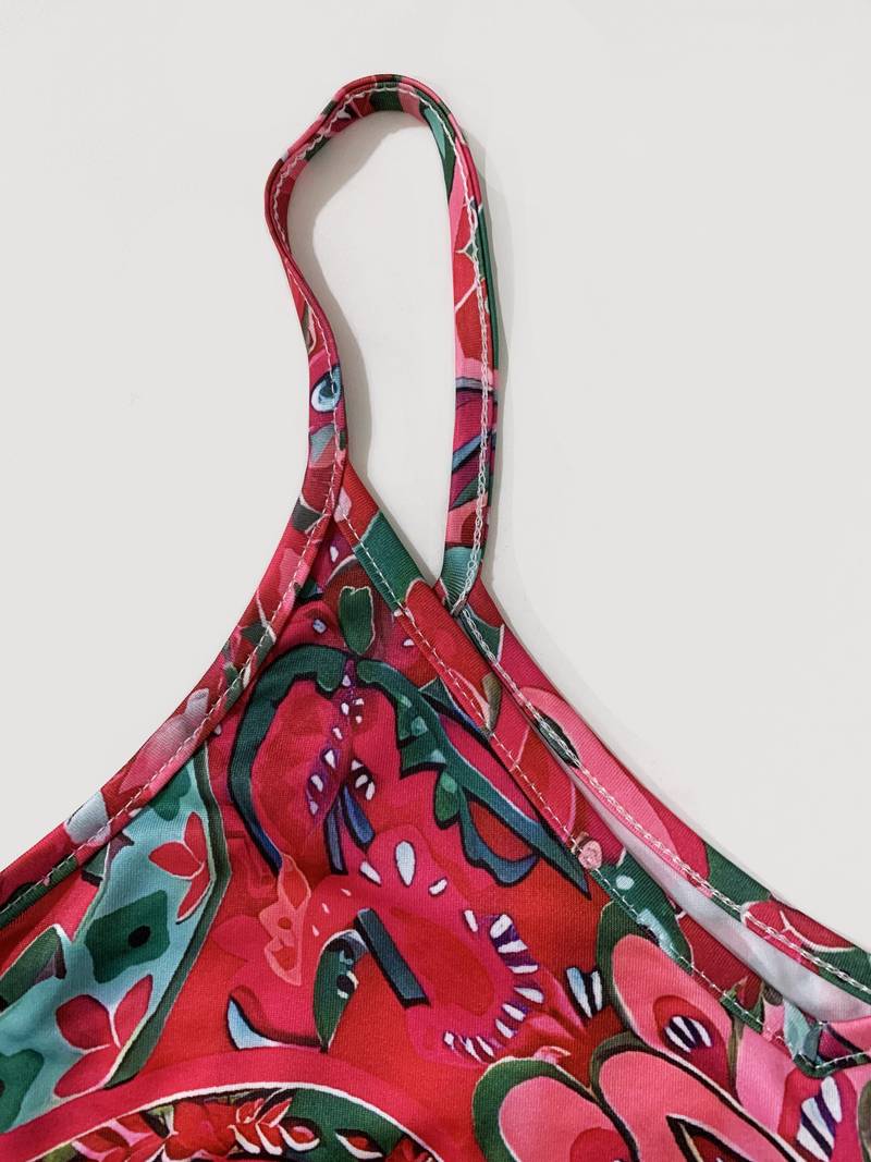 Heidi-Mode – Ärmelloses Cami-Kleid Im Urlaubsstil