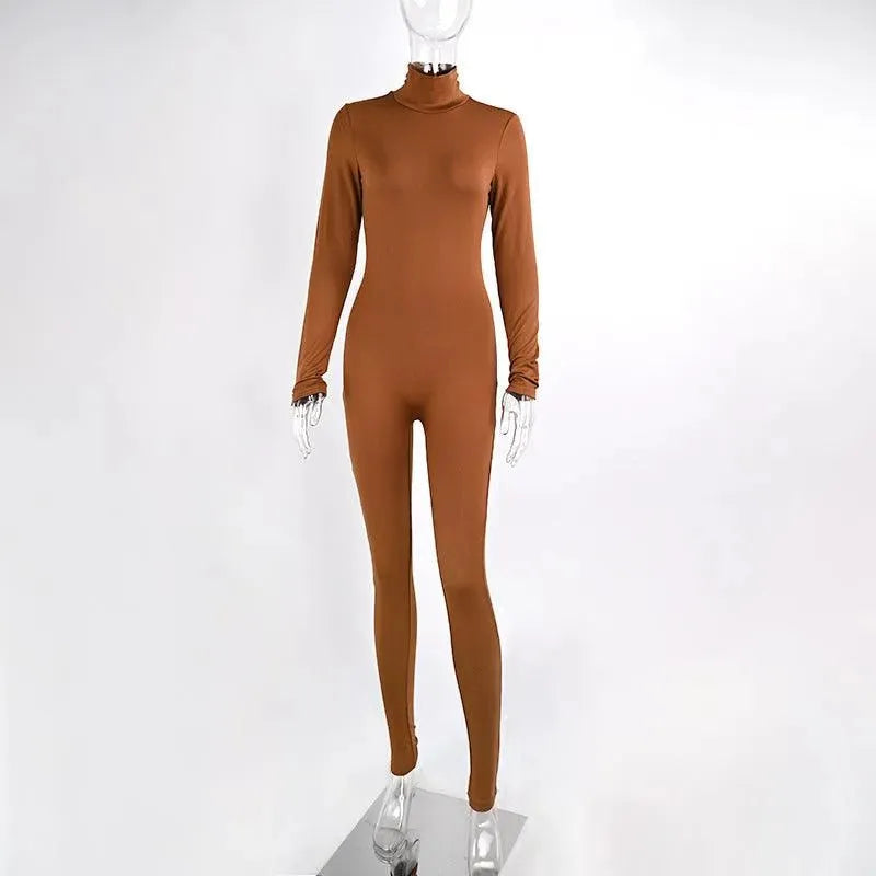 Heidi-Mode | Fleece gevoerd yoga pak met lange mouwen, nauwsluitend in effen kleur
