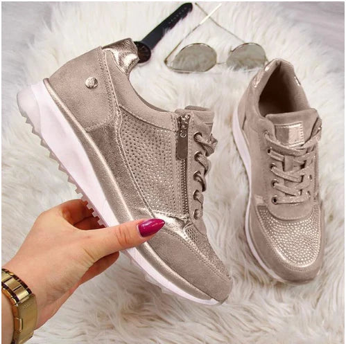 Heidi-Mode | Advanced Comfort & Support Zip Up Sneakers für Frauen