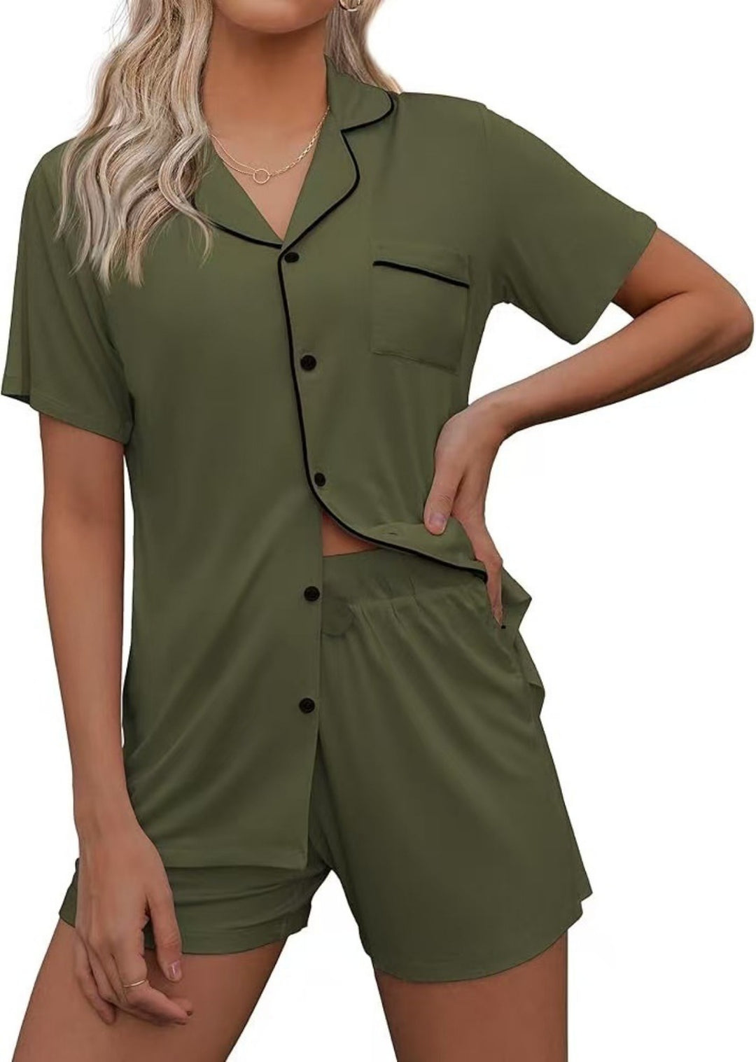 Heidi Mode | Strickjacke Revers Loungewear Set