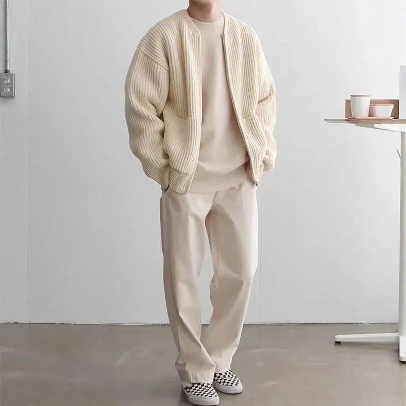 Heidi-Mode | Herren Strickjacke mit Reißverschluss