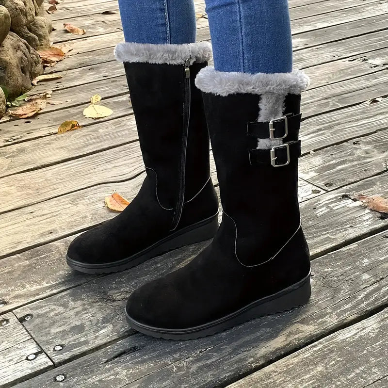 Heidi-Mode | Stilvolle und Bequeme Wanderschuhe mit Futter aus Kunstfell