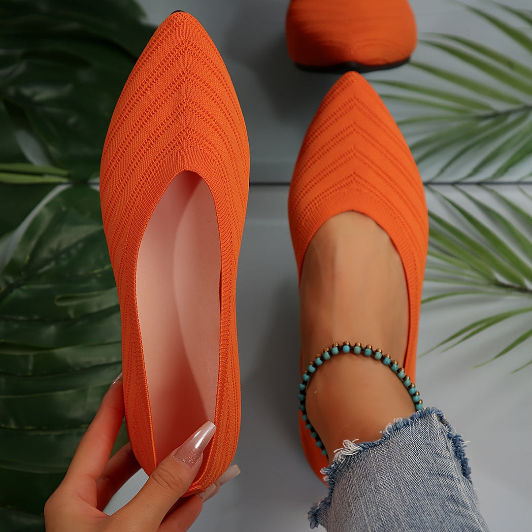 Heidi-Mode | Ballerinas für Damen Slip On Atmungsaktive Wohnungen