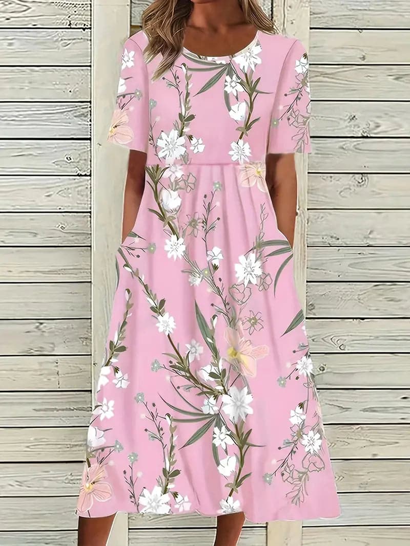 Kleid mit Blumenmuster für Damen