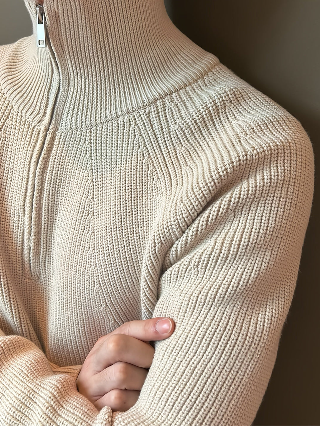 Heidi-Mode - Lässiger Pullover mit Reißverschluss für Herren