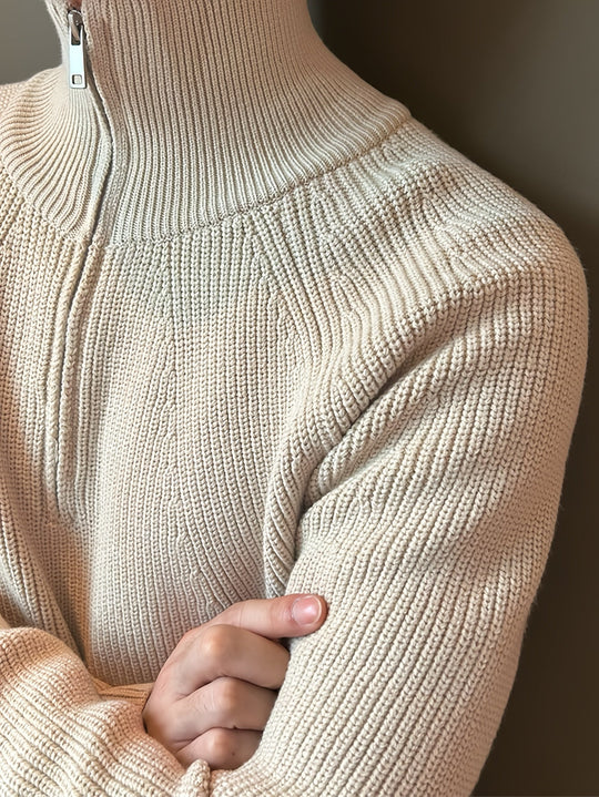 Heidi-Mode - Lässiger Pullover mit Reißverschluss für Herren