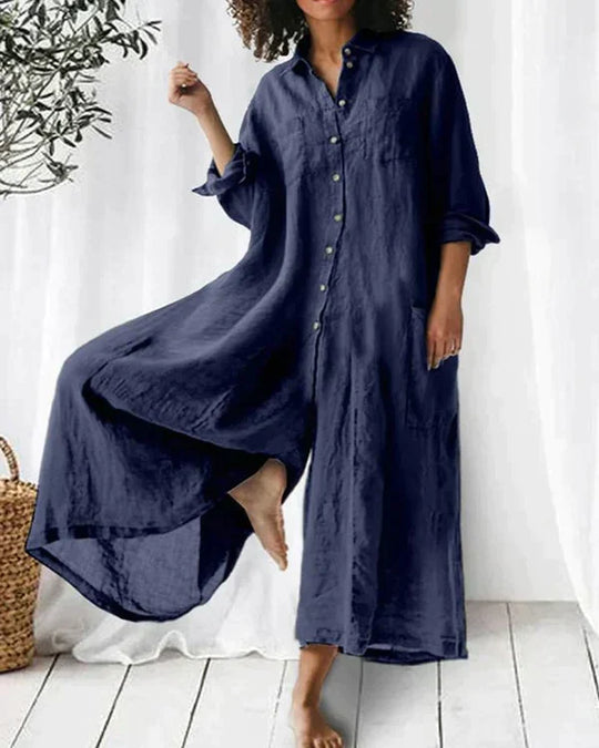 Super stylischer Leinen-Jumpsuit für Damen