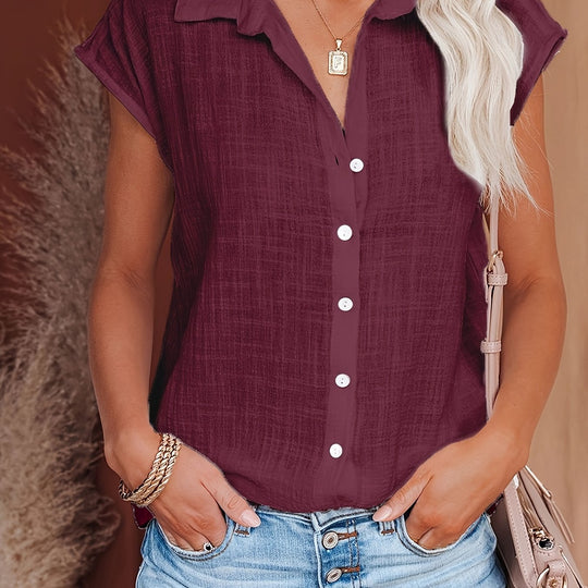 Heidi-Mode | Gestreifte Bluse mit Modischer Kragen