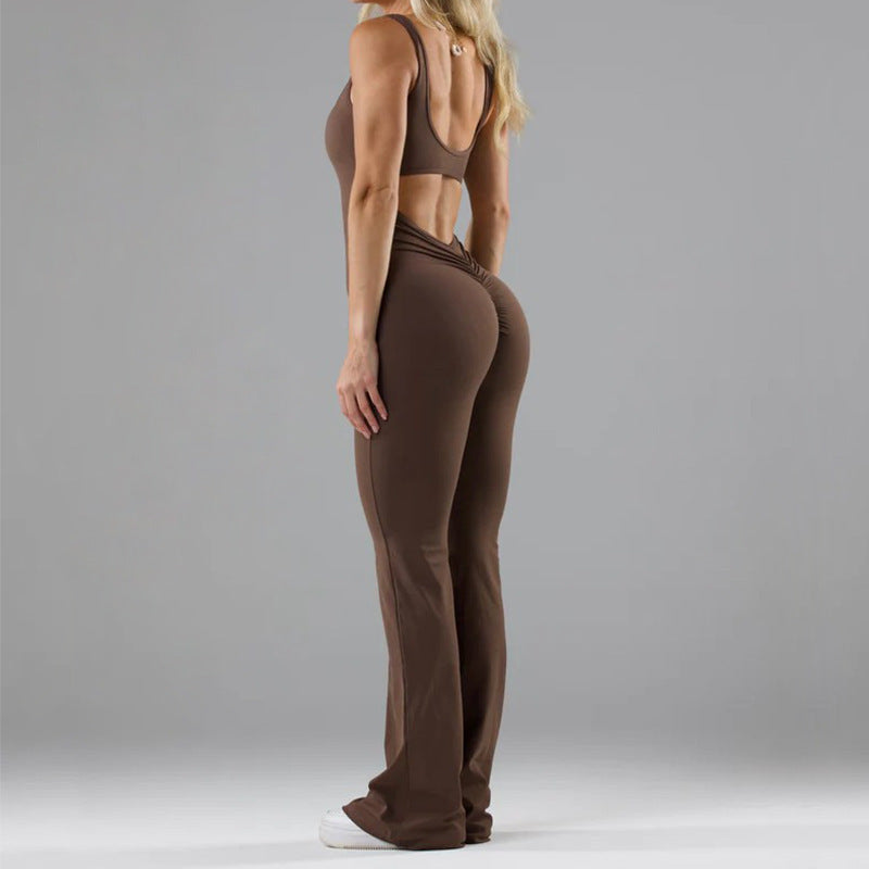 Eleganter V-Ausschnitt Jumpsuit für Damen