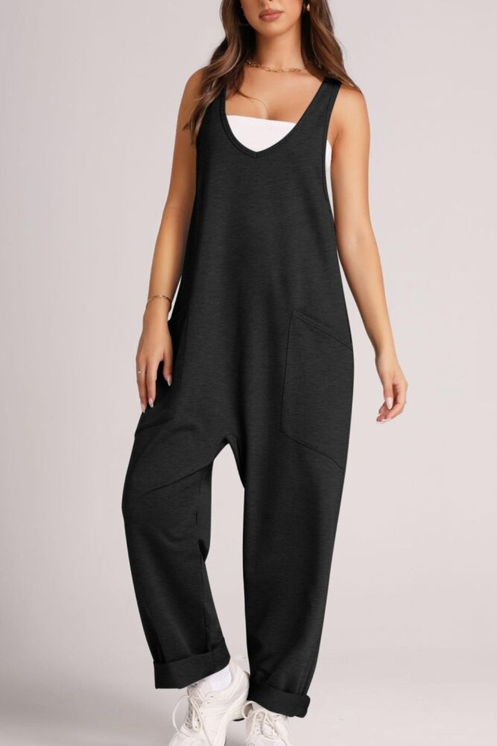 Heidi-Mode | Lovelet V-Ausschnitt Breite Träger Latzhose