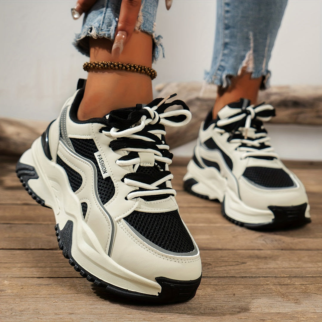 Heidi-Mode | Damen Sneaker mit Hoher Sohle Stilvoller Komfort