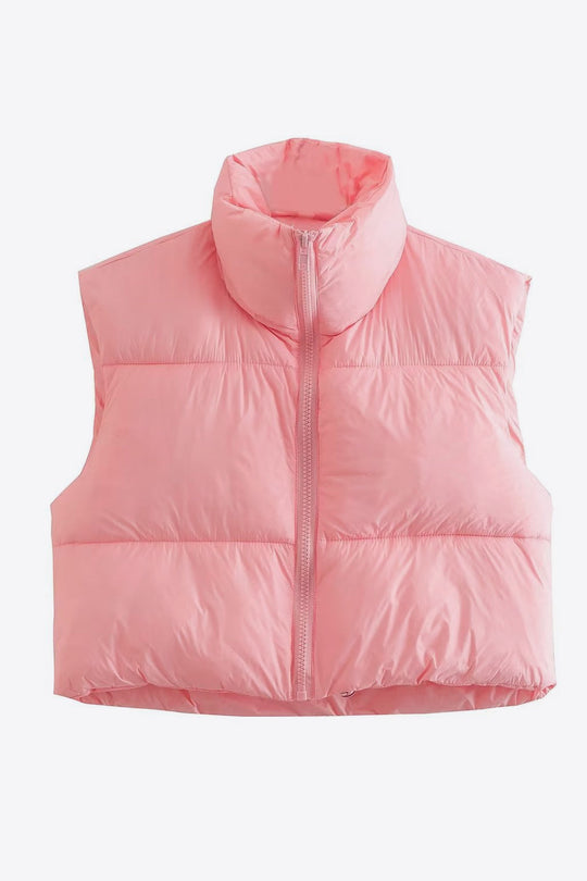 Heidi-Mode | Zip-Up Drawstring Puffer Weste