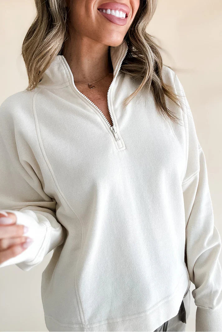 Heidi-Mode | Lässiger Reißverschluss Sweatshirt