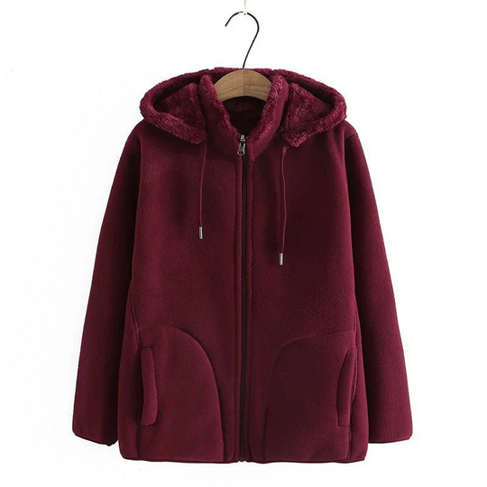Heidi-Mode | Jacke Mit Kapuze Und Reißverschluss, Fleece-Weste Damen