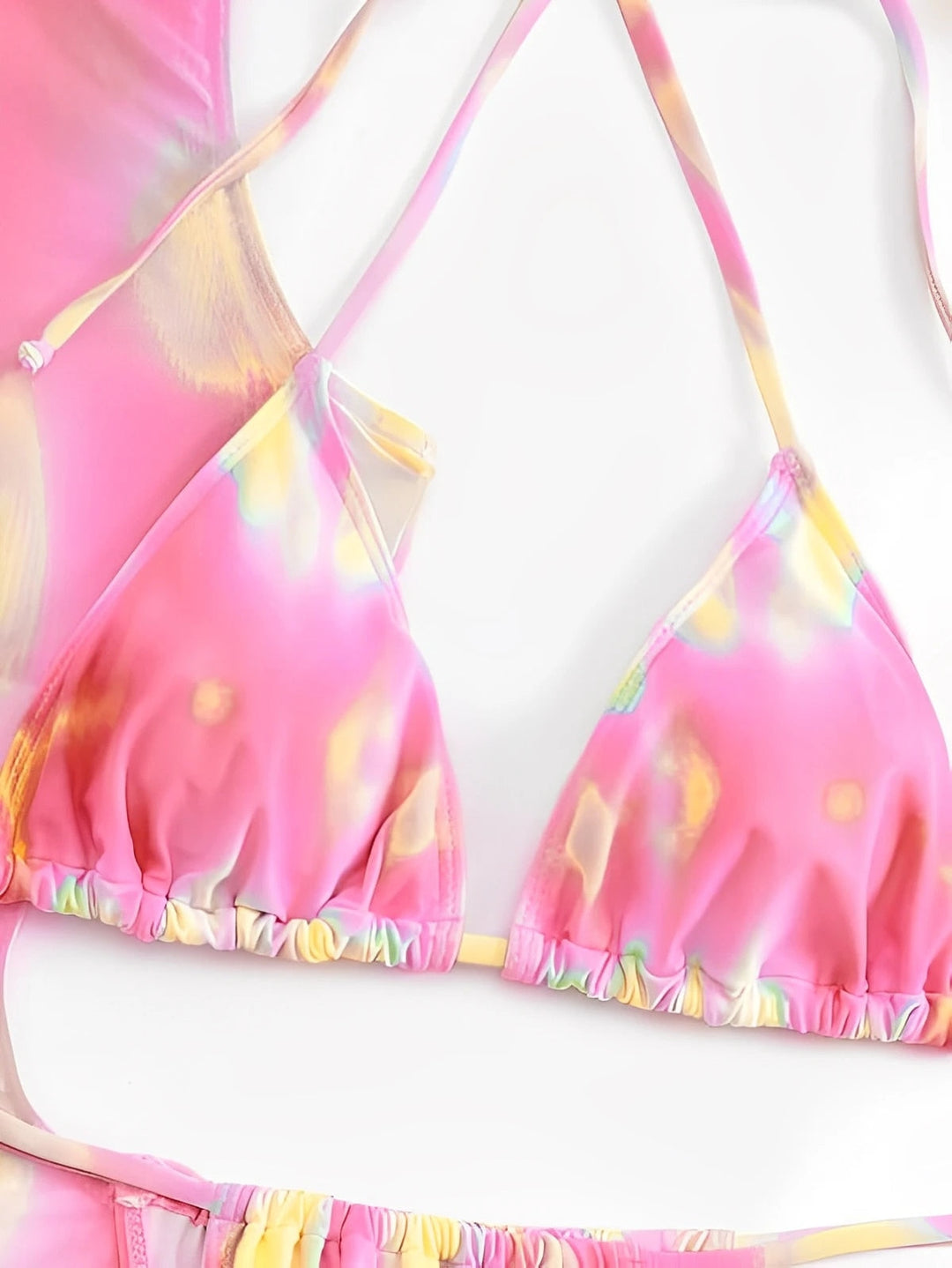 Heidi-Mode | Tie Dye Bikini & Cover up Mini Kleid Satzs