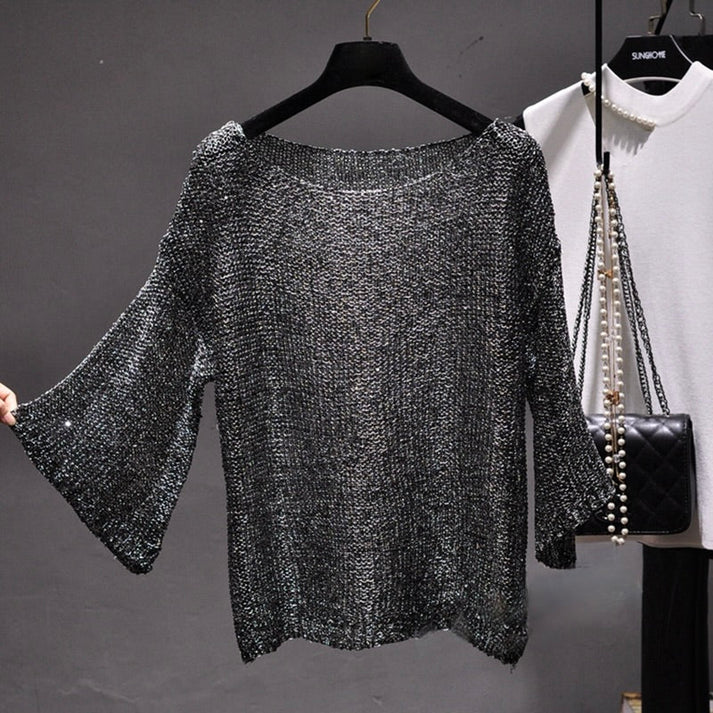 Heidi-Mode | Elegante Paillettenpullover