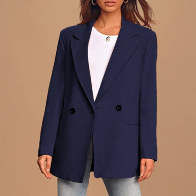 Heidi – Designer-Oversize-Blazer mit Knöpfen