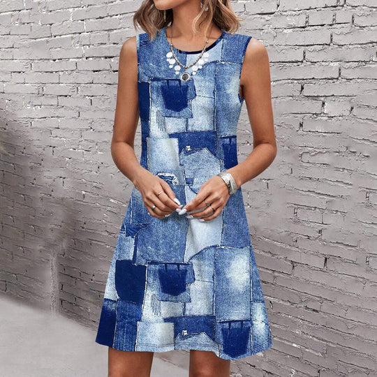 Heidi-Kleid Mit Lässigem Print