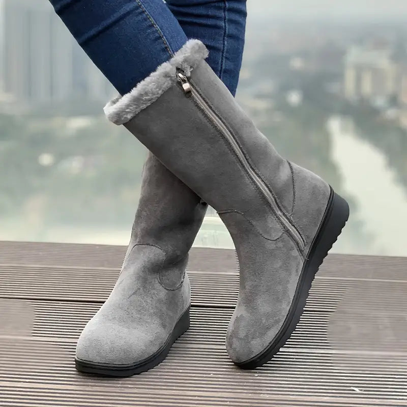 Heidi-Mode | Stilvolle und Bequeme Wanderschuhe mit Futter aus Kunstfell