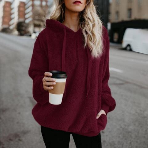 Heidi-Mode | Warmer Flauschiger Kapuzenpulli