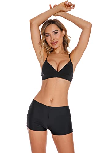 Heidi-Mode | Schwarze Damen Badehorts Stilvoll & Vielseitig