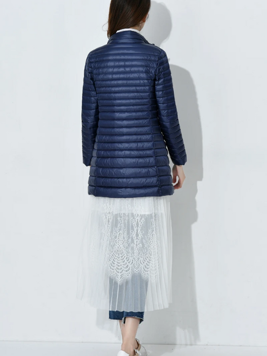 Damen Leichte Daunenjacke Tailliert