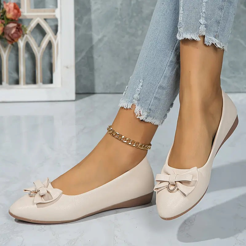Heidi-Mode | Damen Schicke Schleifen Puppe Schuhe Elegant