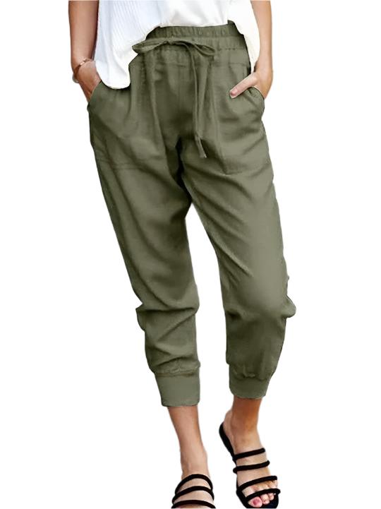 Heidi-Mode | Cotto Leinen Taschenhose Jogger