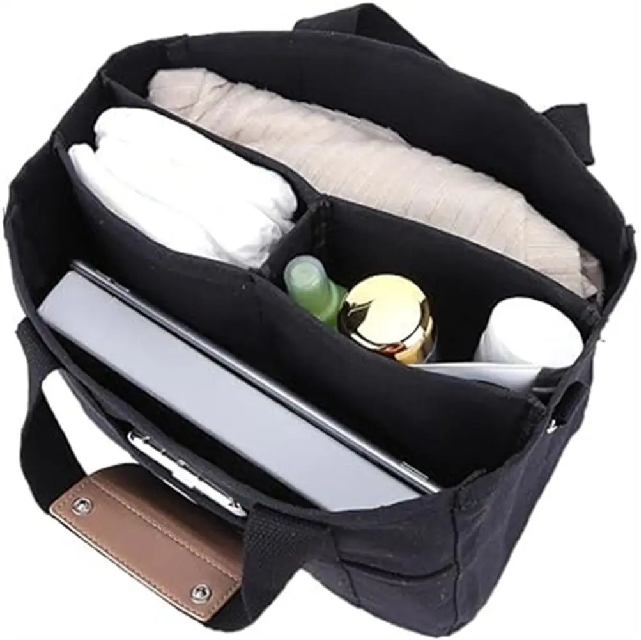 Heidi-Mode - Canvas-Tasche mit Mehrfachfächern