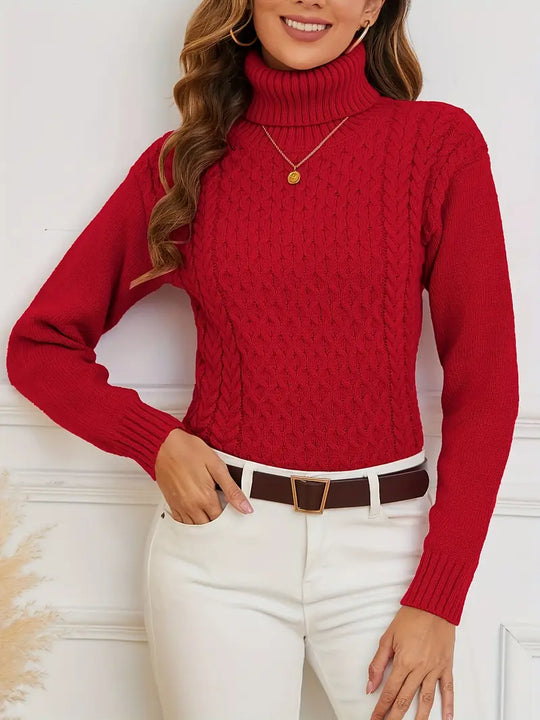 Heidi-Mode | Damenpullover mit Kragen, Strickpullover mit Langen Ärmeln, Mode Herbst