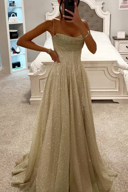 Heidi-Mode | Glitter Ballkleid mit Schnürung