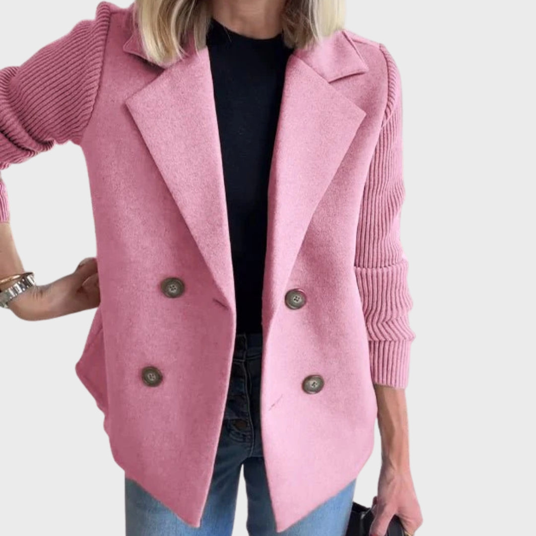 Heidi-Mode | Eleganter Herbststrickärmel-Blazer