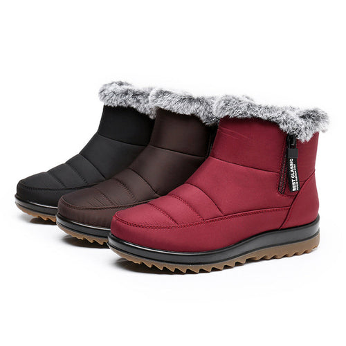 Heidi-Mode | Damen Winter Wasserdichte Warme Baumwollstiefel