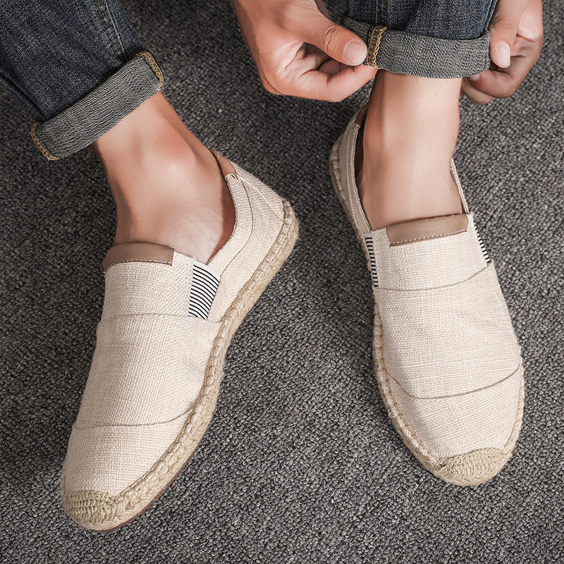 Heidi-Mode | Boss Stilvolle Handgemachte Leinwandstrohschuhe Sommer-Chic