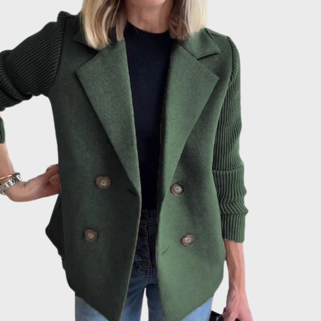 Heidi-Mode | Eleganter Herbststrickärmel-Blazer